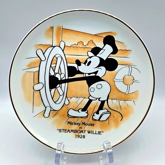 DISNEY Steamboat Willie Mickey Mouse collectors plate - Picture 6 of 7